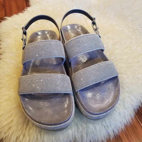 Brunello Cucinelli Shoes - Brunello Cucinelli metallic two band strap